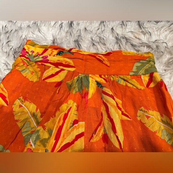 Anthropologie Orange and Yellow Wide Leg Pants☀️ - Picture 3 of 3